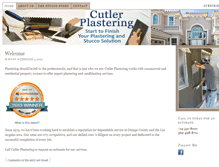 Tablet Screenshot of cutlerplastering.com